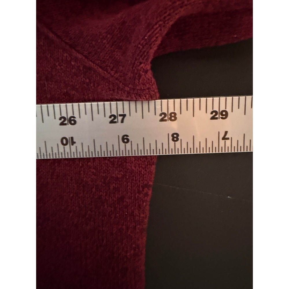 Haggar Men's 2XLT Big & Tall Burgundy Quarter Zip Sweater Fleece Pullover - Picture 9 of 10